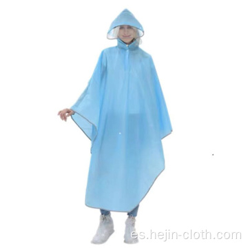 Raincape para adultos de EVA resistente al fuego